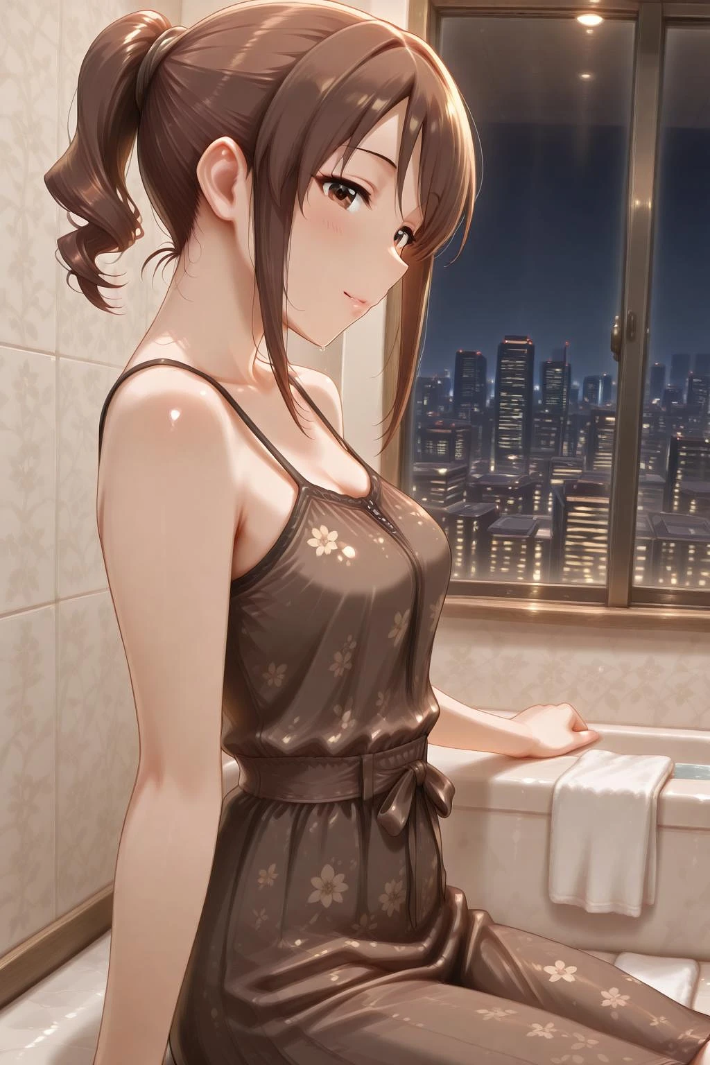 Featured image #3 for Mocha Petal Dress - Illu