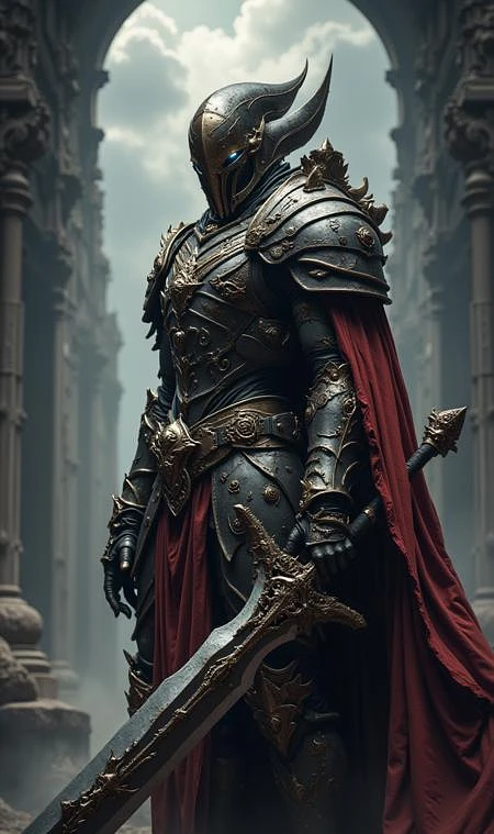 Featured image #3 for Knight and Warrior (A FredFraiStyle LoRA) - FLUX