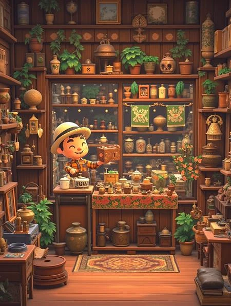 Featured image #4 for 【Game Assets】 Cartoon-style 3D isometric background assets for small games FLUX