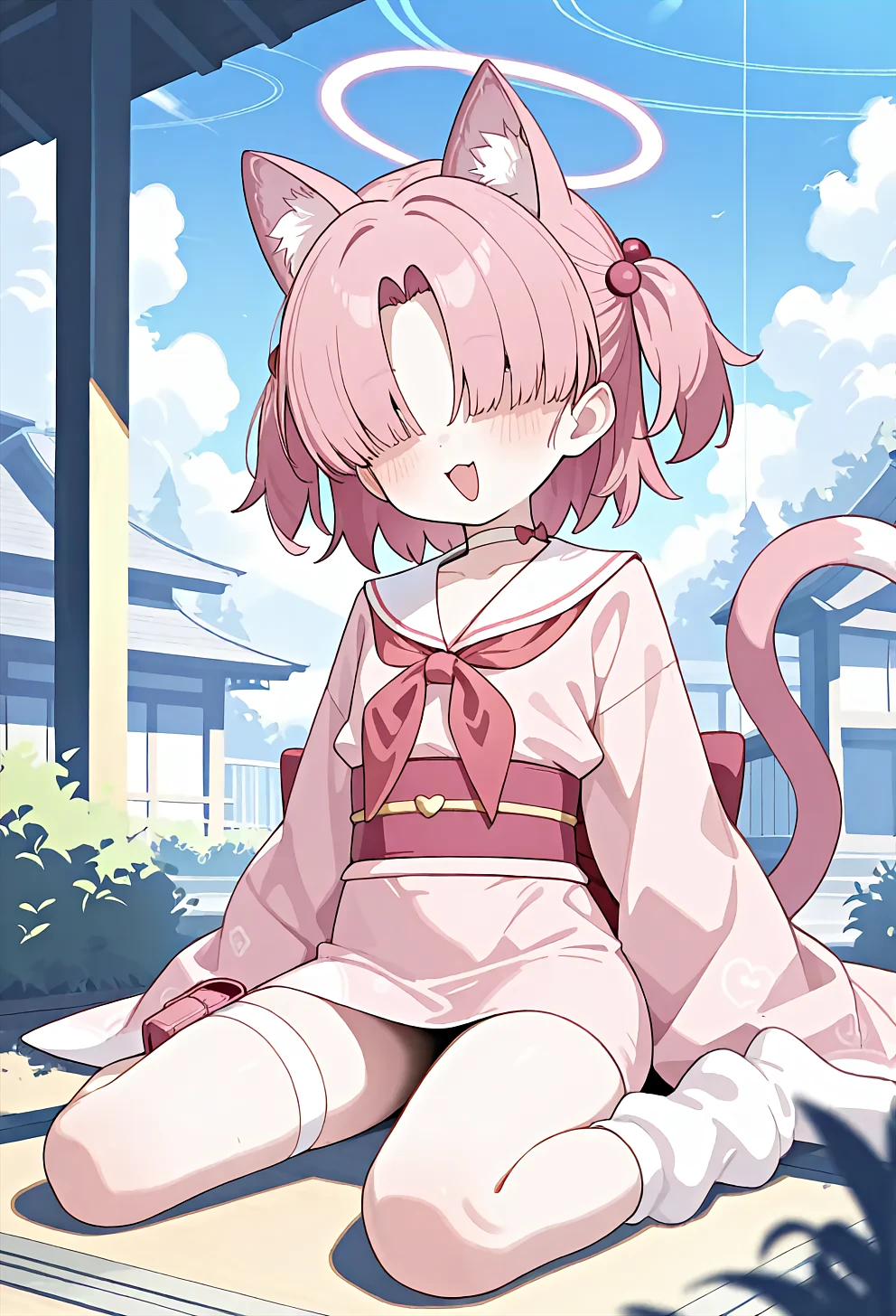 Featured image #1 for IllustriousXL - Chlorella Observation Club Member 百鬼夜行 クロレラ観察部モブ - blue archive