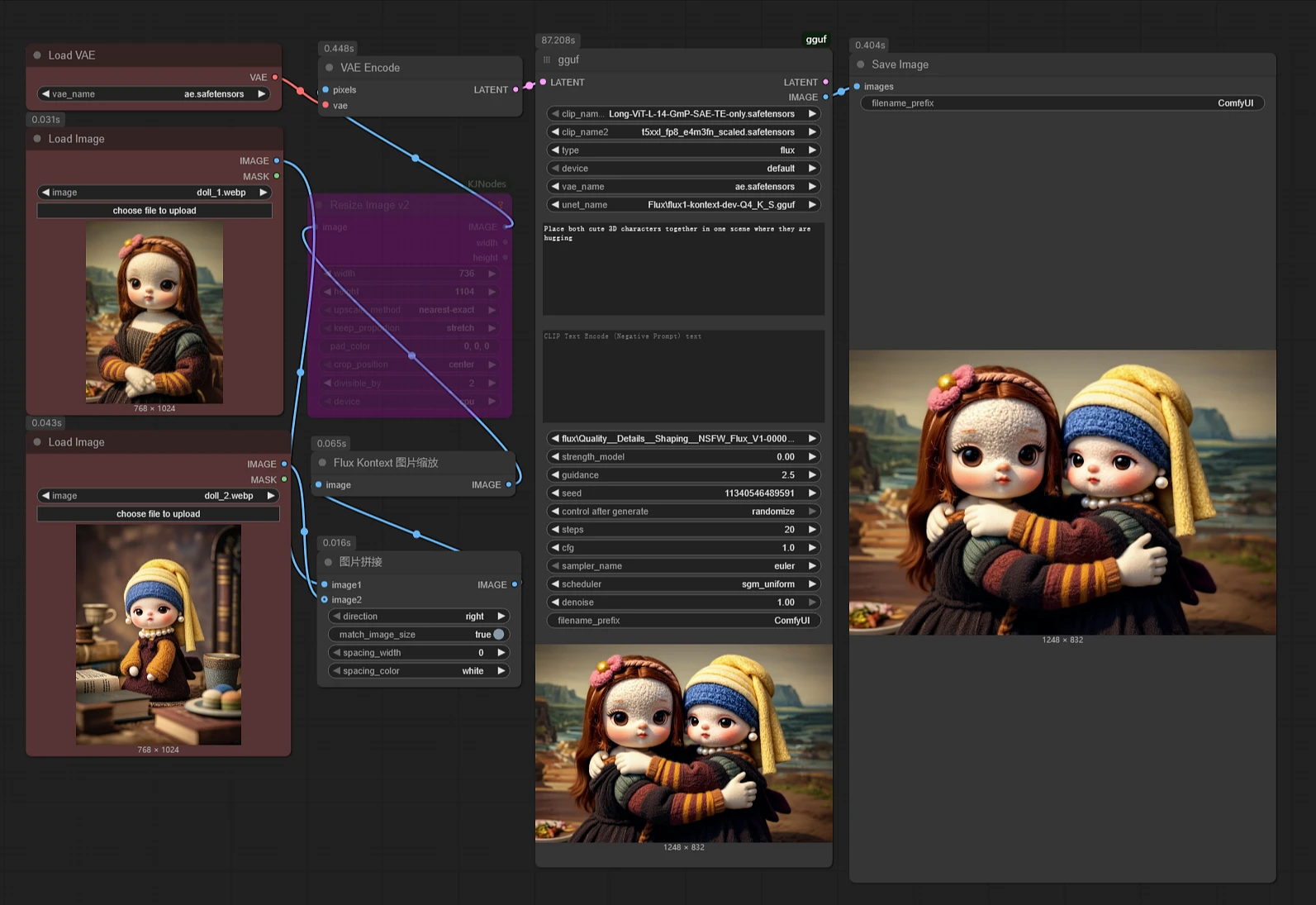 Featured image #4 for Flux1 kontext gguf+Lora (8G VRAM,easy to use) workflow