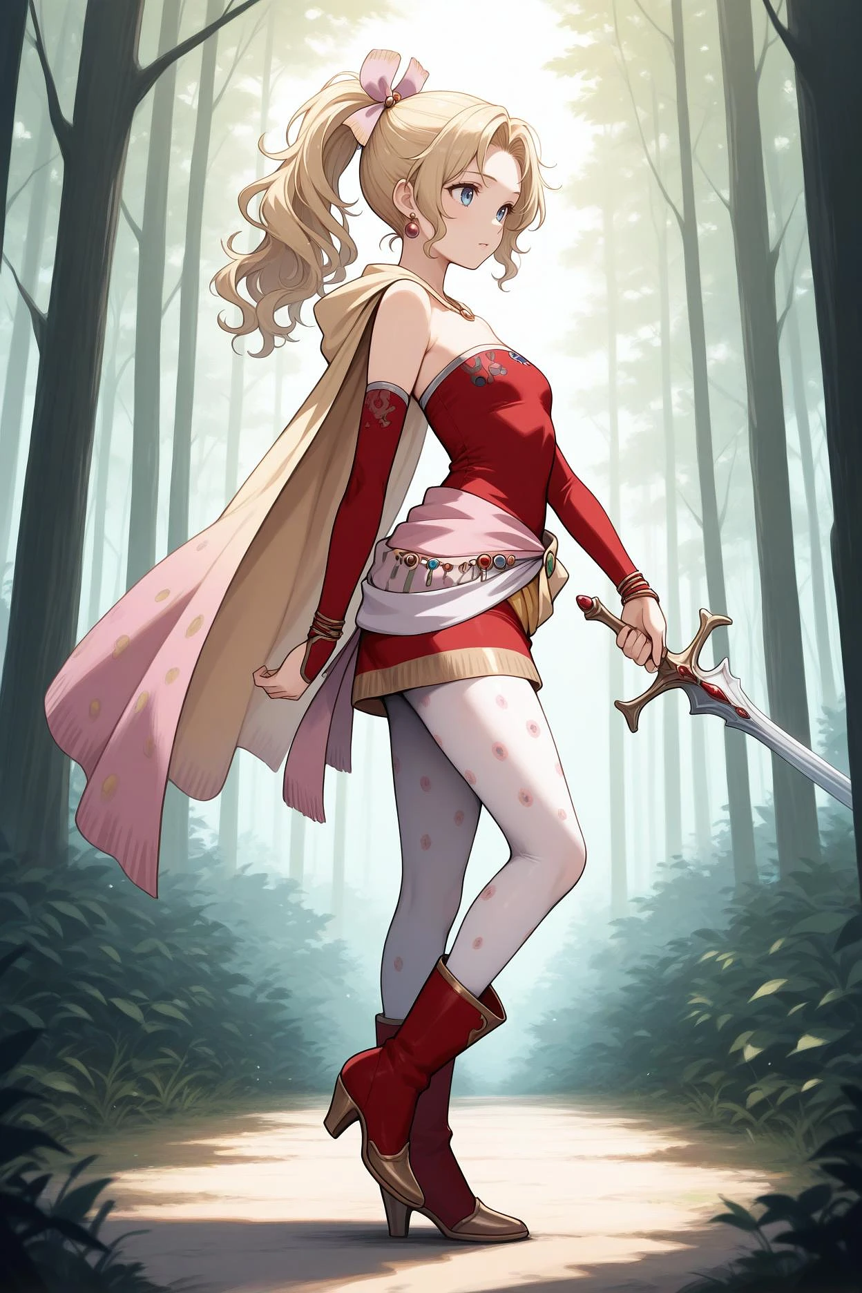 Featured image #5 for Terra Branford/ティナ・ブランフォード (Final Fantasy VI) SDXL LoRA | 3 Outfits [Illustrious]