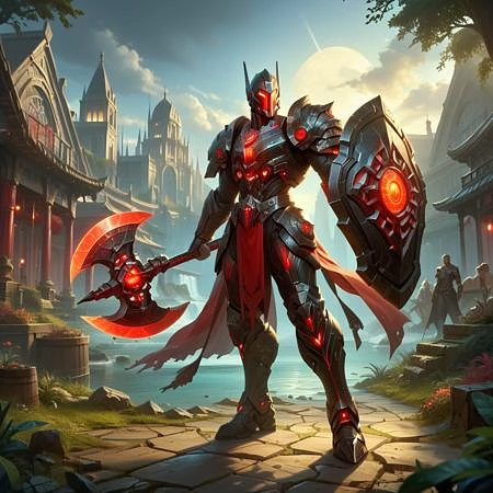 Featured image #3 for XL & Pony Weapon Axe and Shield - By HailoKnight