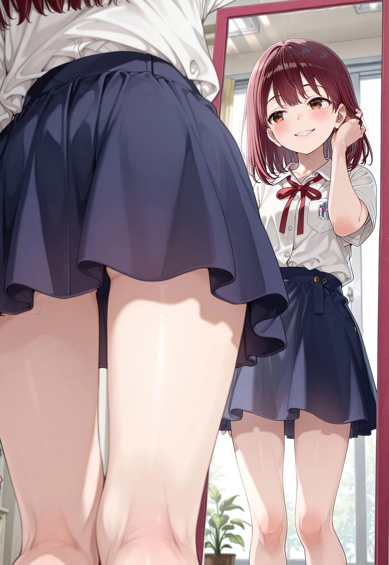 Featured image #3 for Looking at Mirror (Out of Frame) 鏡を見る（本人は枠外）
