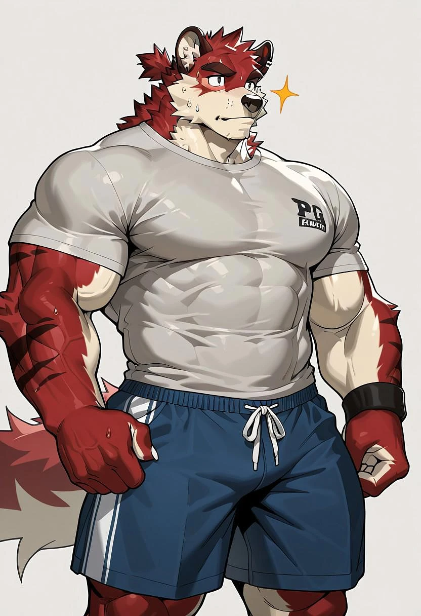Featured image #4 for AlphaFurry Male Muscle [ Pony, Illustrious, NoobAI ]
