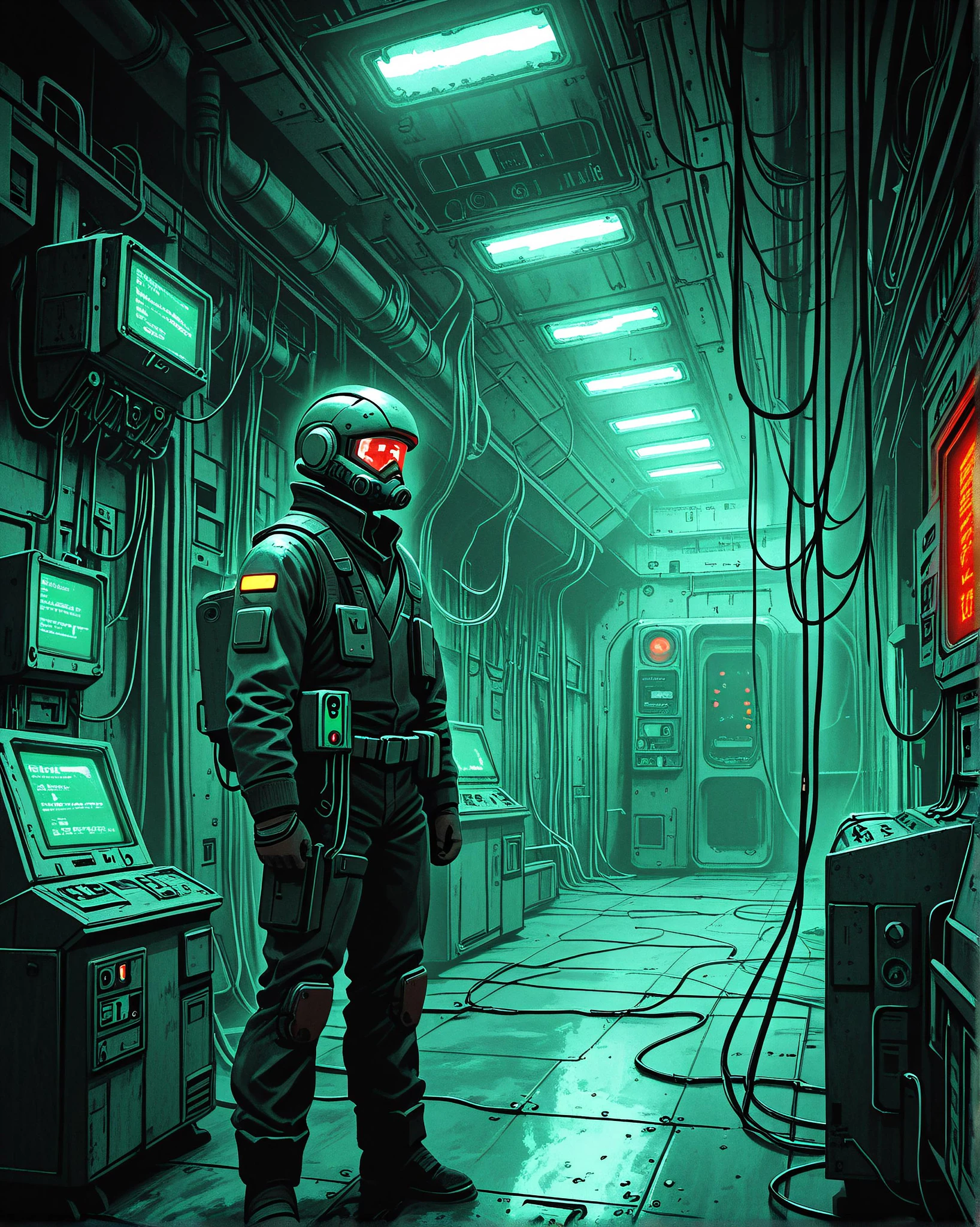 Featured image #1 for Retro Sci-Fi Control Room (SDXL/ILLUSTRIOUS) V1.0