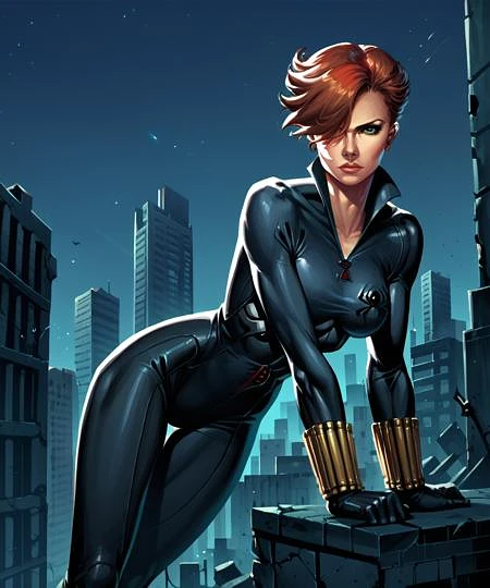Featured image #2 for Black widow 80s style - Mavel comics - 80s
