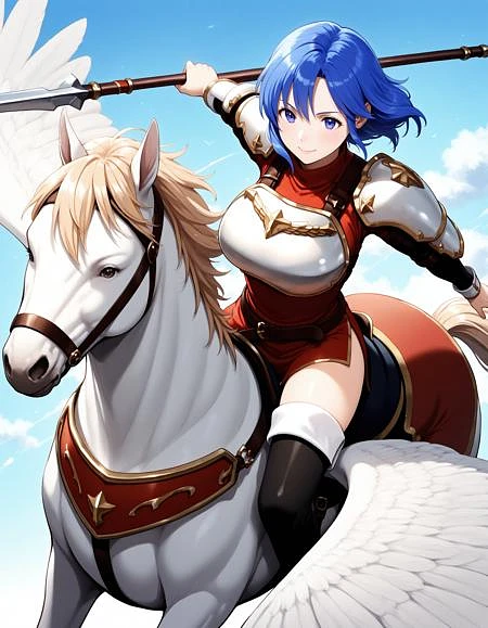 Featured image #1 for Pegasus knight / ペガサスナイト (Fire Emblem) Pony/Flux/IL