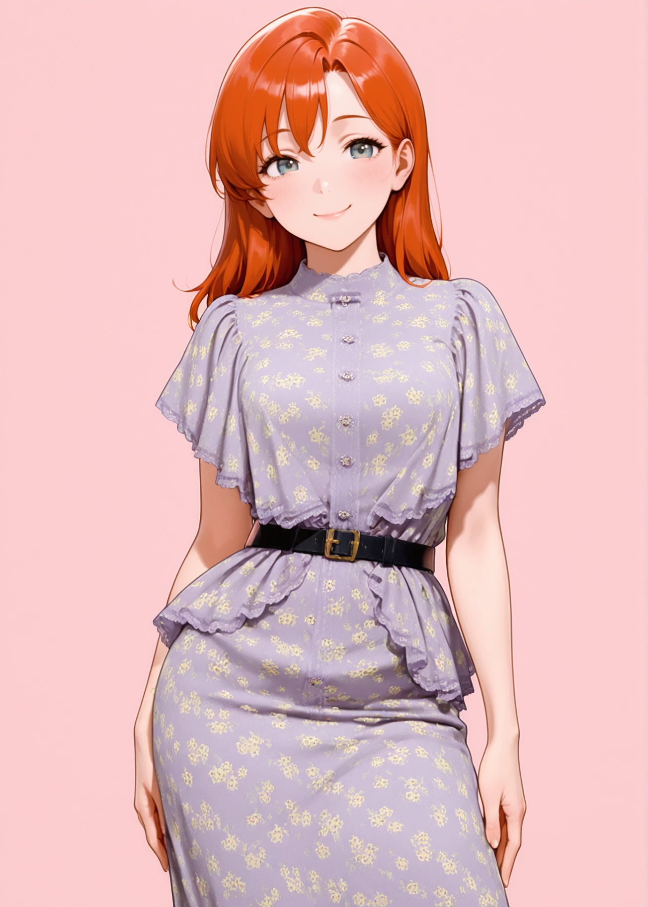 Featured image #1 for 【COSTUME】Floral Dress with Belt