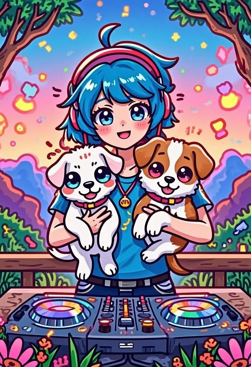 Featured image #1 for DJ_Trendy Cartoon Style_People And Pets