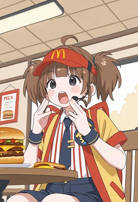 Featured image #4 for [SDXL&Pony] double cheeseburger tabemi / いまだけダブチ食べ美（日本マクドナルド）