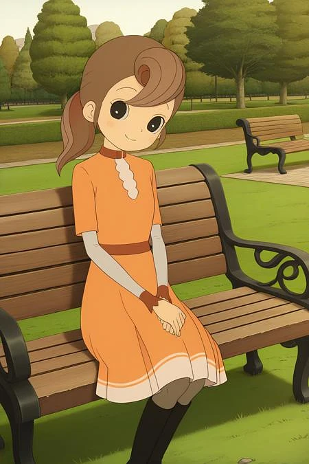 Featured image #2 for Flora Reinhold アロマ・ラインフォード // Illustrious/Pony Character LoRA // Professor Layton レイトンシリーズ