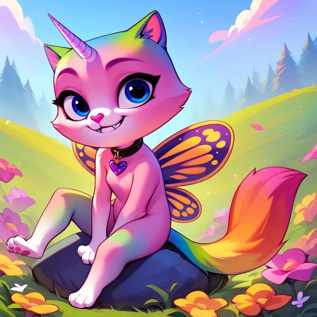 Featured image #3 for Felicity Cat - (Rainbow Butterfly Unicorn Kitty)
