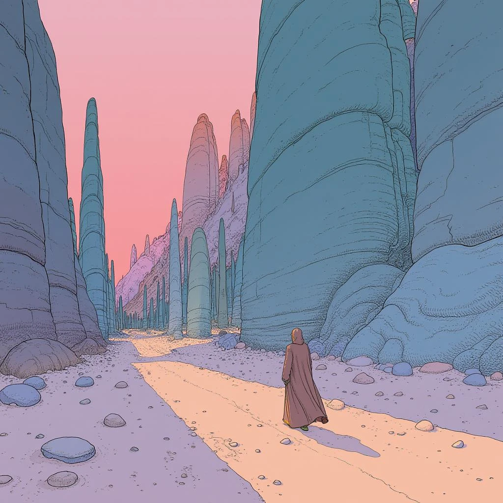 Featured image #2 for Ligne Claire (Mœbius-Jean Giraud) - [STYLE] [LORA] [FLUX]