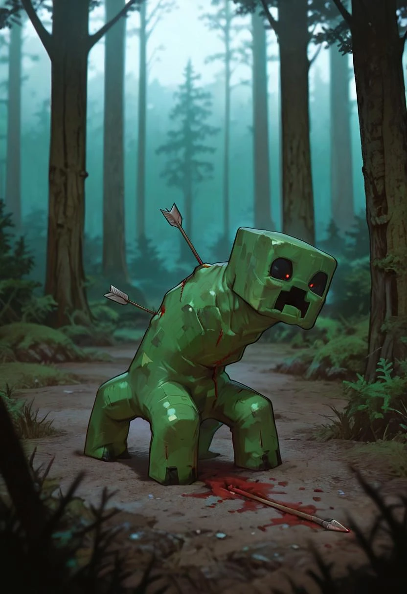 Featured image #5 for Creeper -- Minecraft Illust