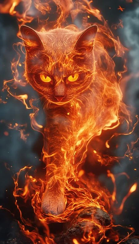 Featured image #2 for 白棱(XL,FLUX)_Fire Element - Special Effects 火元素-特效