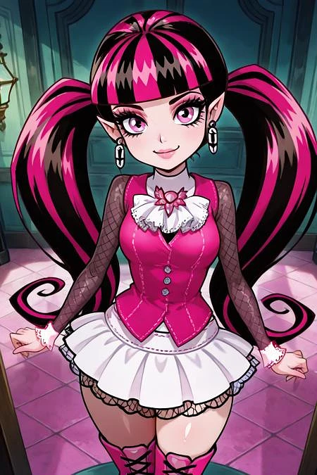 Featured image #1 for Draculaura v2: Fangtastic Fashion (Monster High) [Illustrious & Pony]