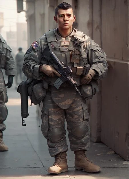 Featured image #4 for American soldier uniform (Pony XL)