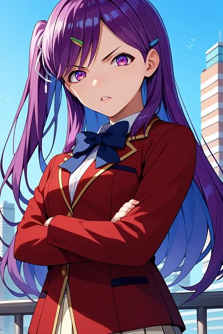 Featured image #1 for Masumi Kamuro/神室 真澄 (Classroom of the Elite) SDXL LoRA [Pony Diffusion]