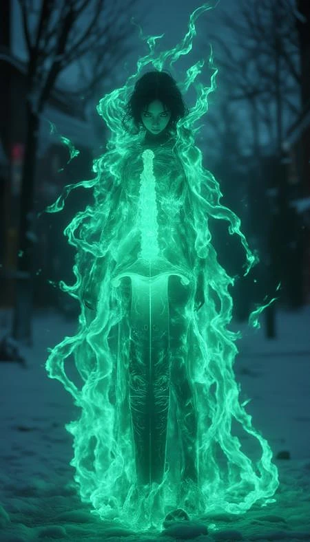 Featured image #5 for 白棱(XL,FLUX)_Fire Element - Special Effects 火元素-特效