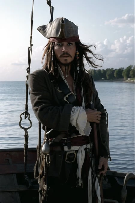 Featured image #1 for Jack Sparrow - Realistic + Anime - LoRA + Guide