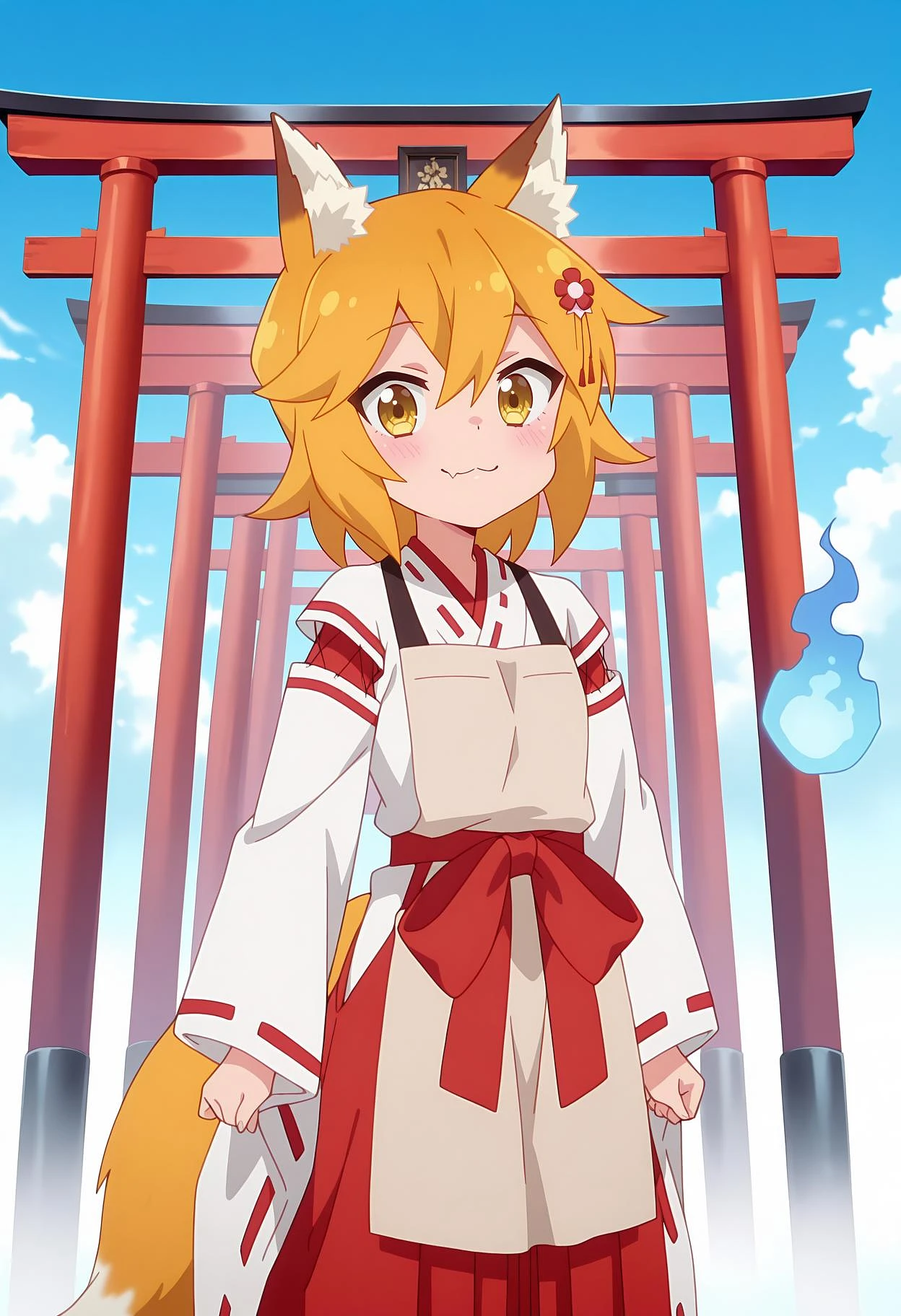Featured image #1 for Senko [3 outfits] | Illustrious | Sewayaki Kitsune Senko-san