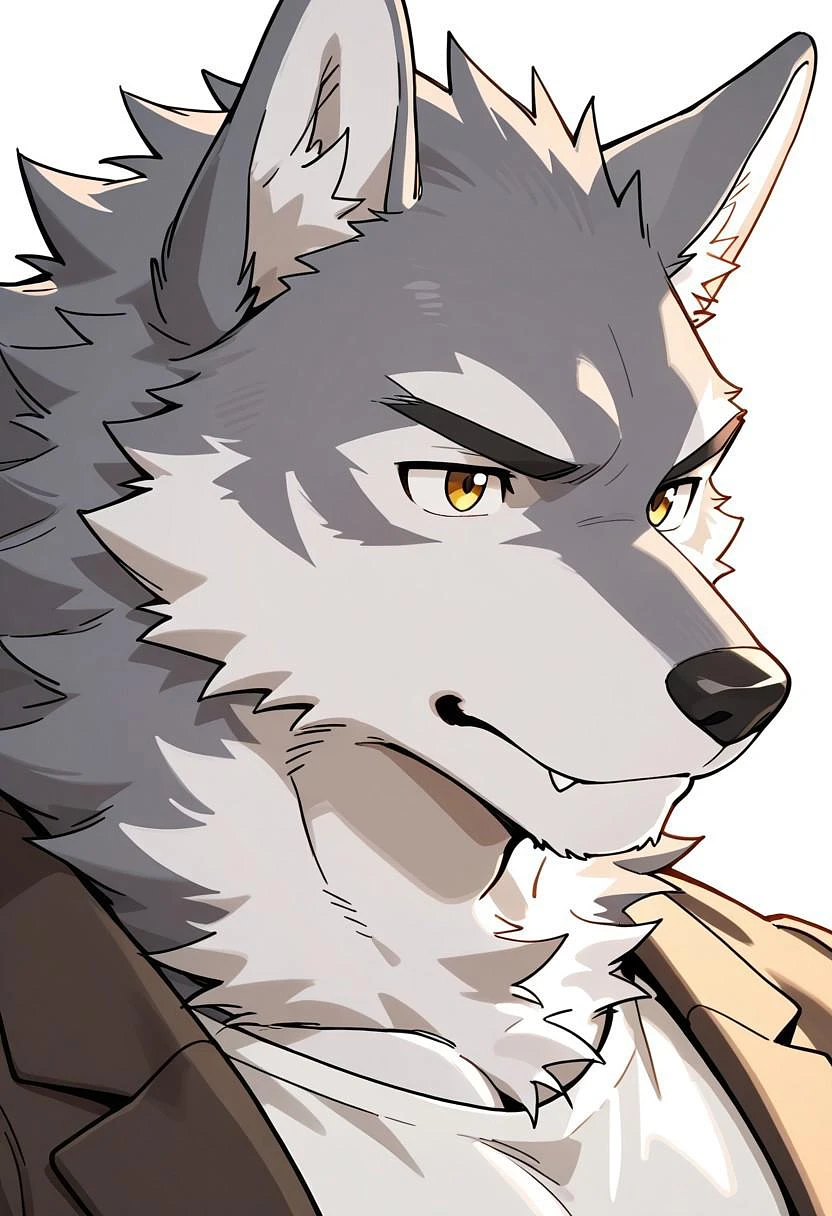 Featured image #3 for Luno - Furry Bara male sketch wolf [ Pony, Illustrious, NoobAI ]