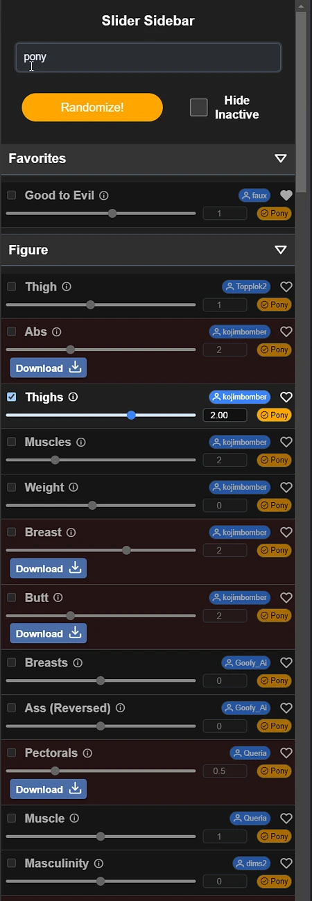 Featured image #2 for ComfyUI Slider Sidebar
