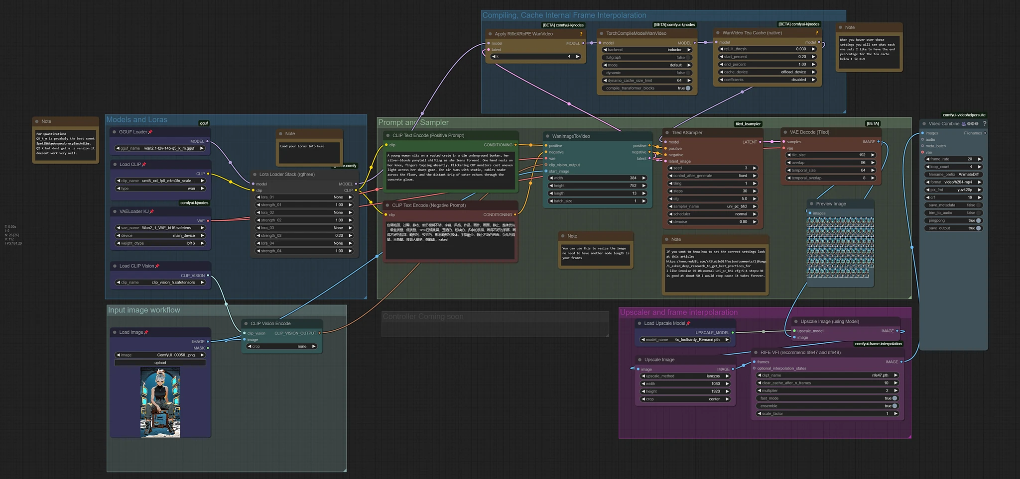 Featured image #6 for Wan 2.1 Low vram Comfy UI Workflow (GGUF) 4gb Vram