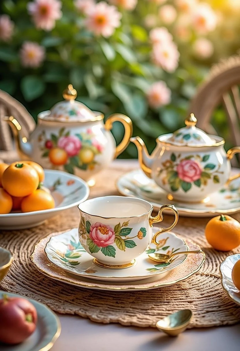 Featured image #1 for D_Exquisite Porcelain Style_Tea Set Design Generation