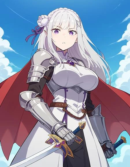 Featured image #2 for Emilia (エミリア) - Re:Zero (Re：ゼロから始める異世界生活) - COMMISSION