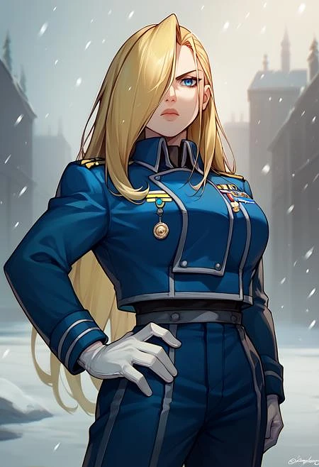 Featured image #2 for [PonyV6 XL] Olivier Mira Armstrong | Fullmetal Alchemist