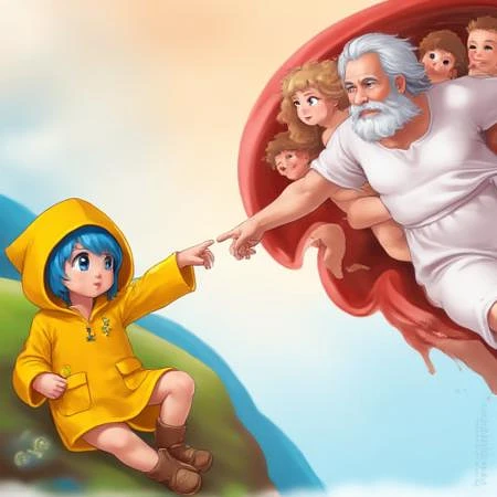 Featured image #2 for Creation of Adam | Concept/Pose - Pony/IL/Flux