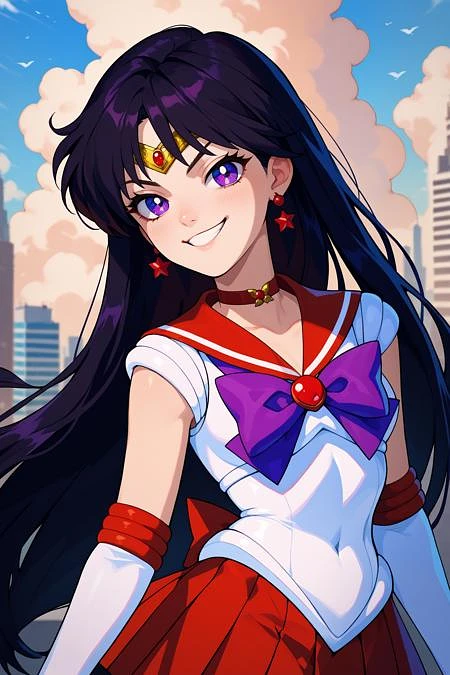 Featured image #1 for Sailor Mars/セーラーマーズ (Sailor Moon) SDXL LoRA | 3 Outfits [Pony Diffusion]