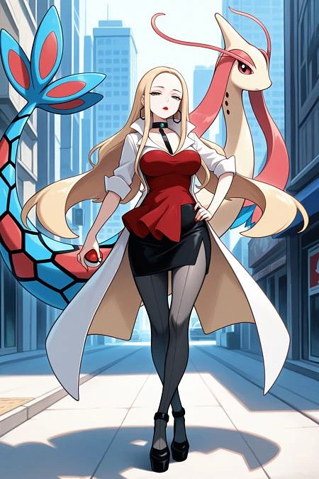 Featured image #2 for Oleana/オリーヴ (Pokemon Sword and Shield) SDXL LoRA [Illustrious]