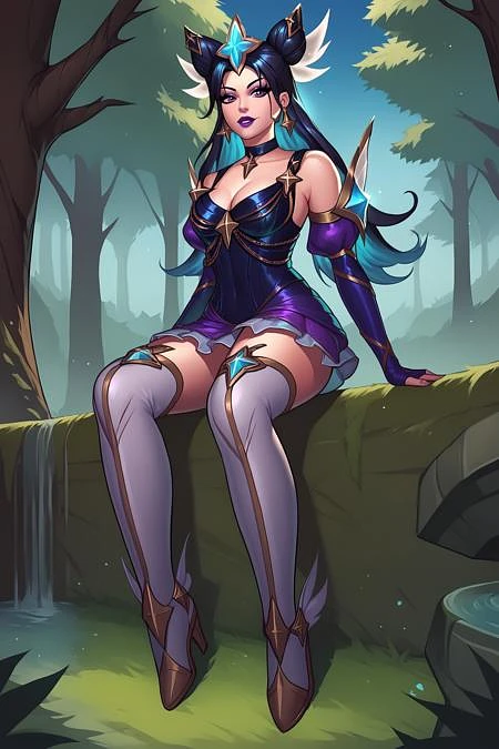 Featured image #1 for Prestige Star Guardian Syndra (League of Legends) - Comission LoRA PonyXL [NSFW Support]