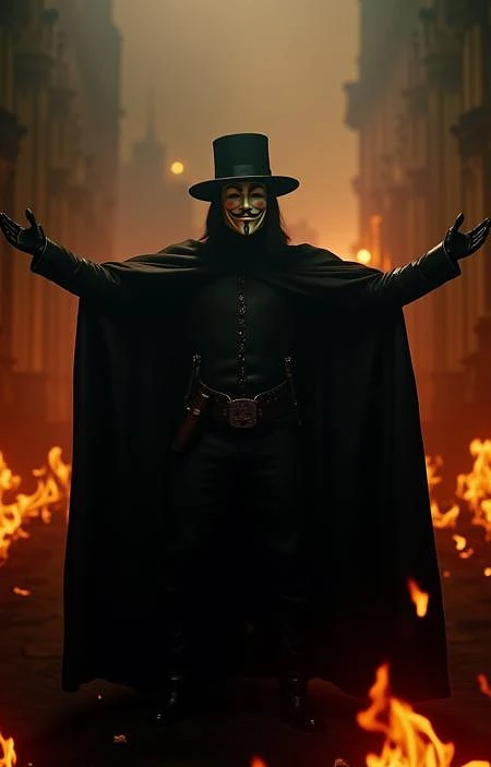 Featured image #1 for V for Vendetta - Flux1.D & SDXL