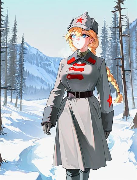 Featured image #5 for Red army winter uniform (1918-1935) for Illustrious by GlavaKolhoza