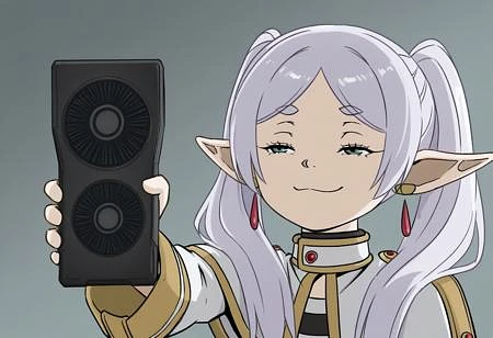 Featured image #2 for Frieren giving object with smug face (you can just give this kind of thing to men and they will be thrilled (meme))