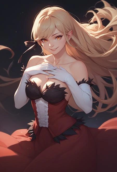 Featured image #1 for [Pony Diffusion V6 XL] Kiss-Shot Acerola-Orion Heart-Under-Blade | Bakemonogatari