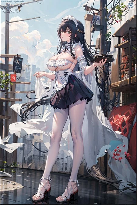 Featured image #1 for Indomitable (Azur Lane) Maid Costume 不挠 女仆皮肤 