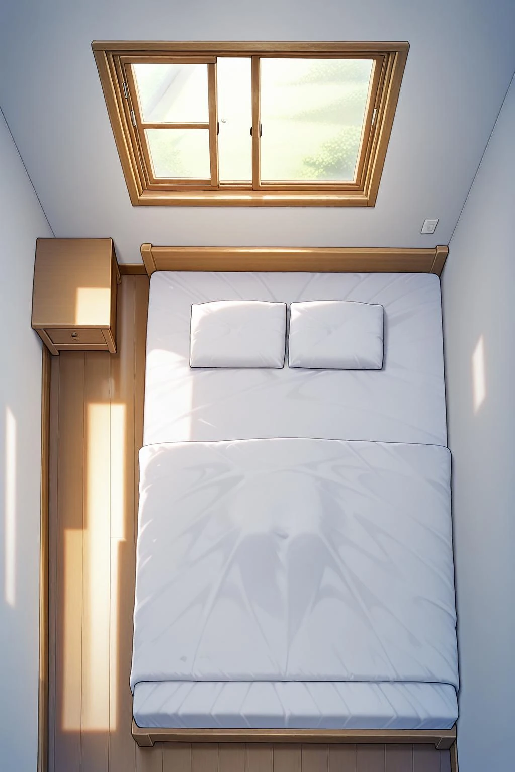 Featured image #3 for Civitai 見下ろし視点 シンプル寝室 / Overhead view, simple bedroom