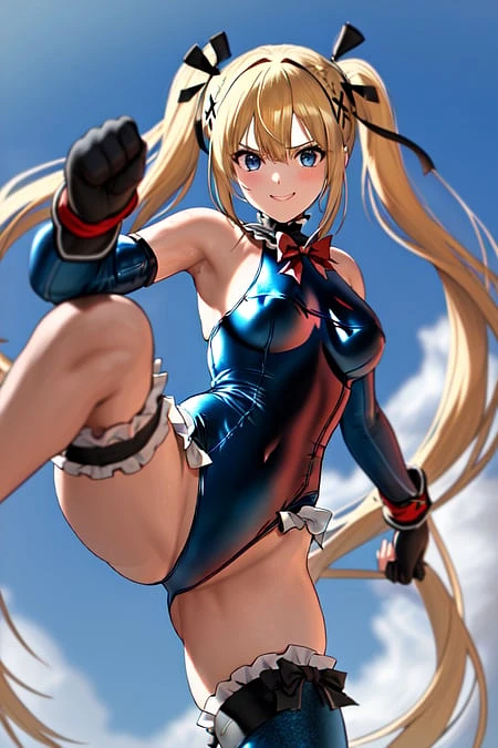 Featured image #1 for DOA Marie Rose Blue Leotard (TI Embedding)