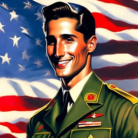 Featured image #5 for Pinup768 - Create vintage patriotic pinups easily! A Model 2.x Embedding by SoCalGuitarist
