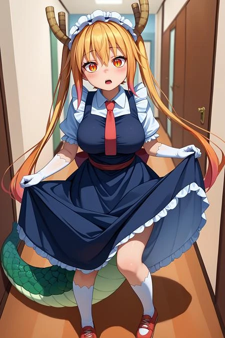 Featured image #2 for Tohru/トール (Kobayashi-san Chi no Maid Dragon) SDXL LoRA [Pony Diffusion]