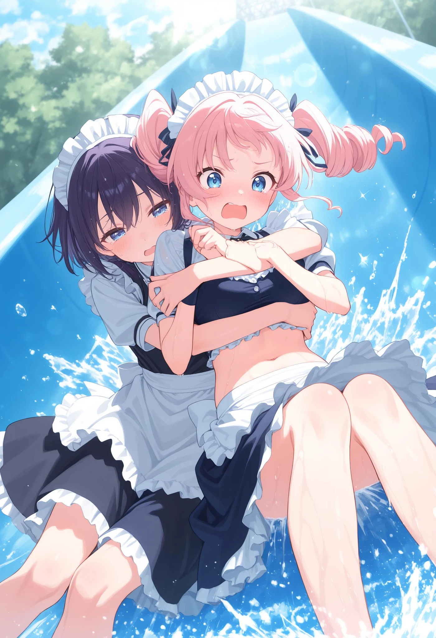 Featured image #2 for [Illust&XL] water slide / ウォータースライダー