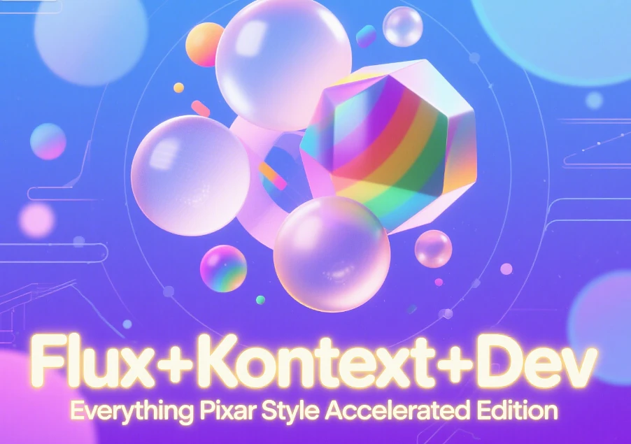 Featured image #1 for Flux+Kontext+Dev Everything Pixar Style Accelerated Edition