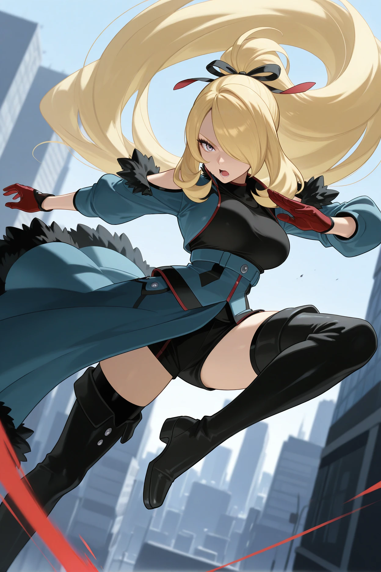 Featured image #2 for Cynthia/シロナ (Pokemon Diamond and Pearl) SDXL LoRA | 6 Outfits [Illustrious]