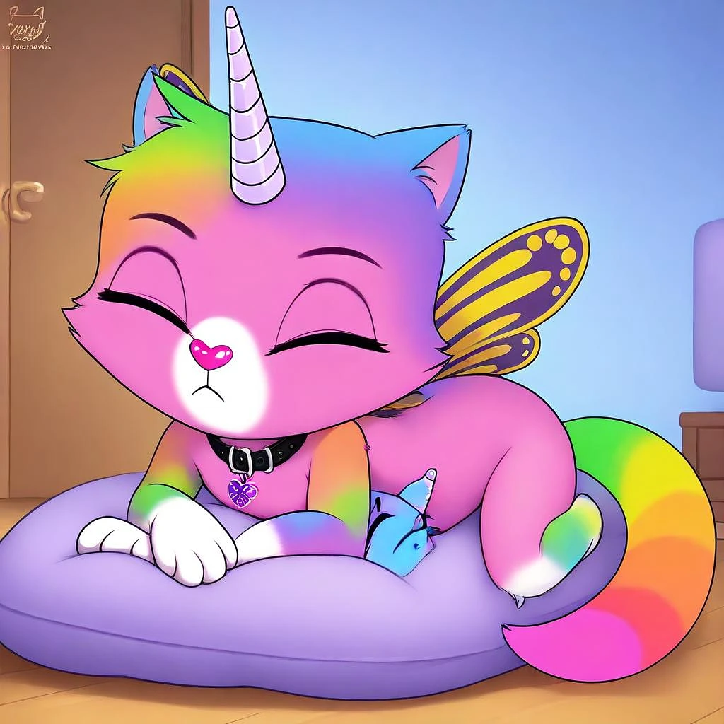 Featured image #2 for Felicity Cat - (Rainbow Butterfly Unicorn Kitty)