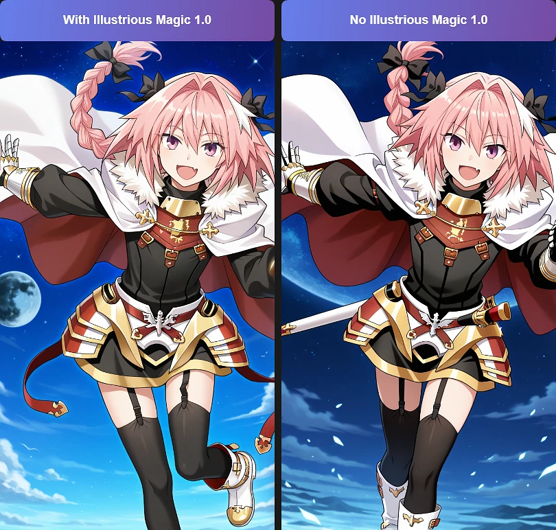 Featured image #4 for ✨ Illustrious Magic ✨ : Better Shaders for "Illustrious" Models, for Anime Images